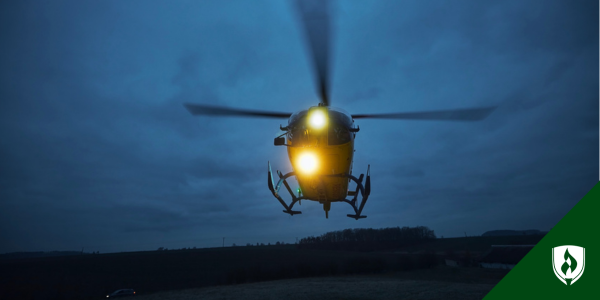 A critical care transport helicopter starts landing Get answers to all your questions about critical care transport nursing, from education requirements to certifications, salary, professional organizations and more. an evening sky