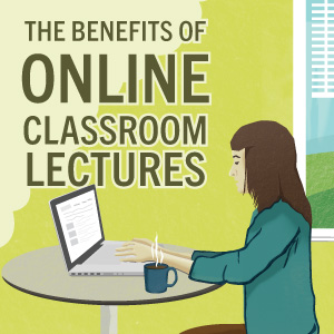 The benefits of attending online classroom lectures.