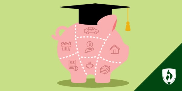 illustration of a piggy pank representing money management for college students