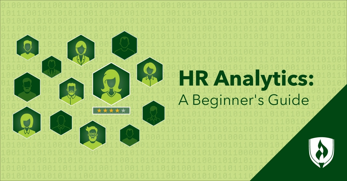 illustration of employees and stars underneath with code in the background representing hr analytics