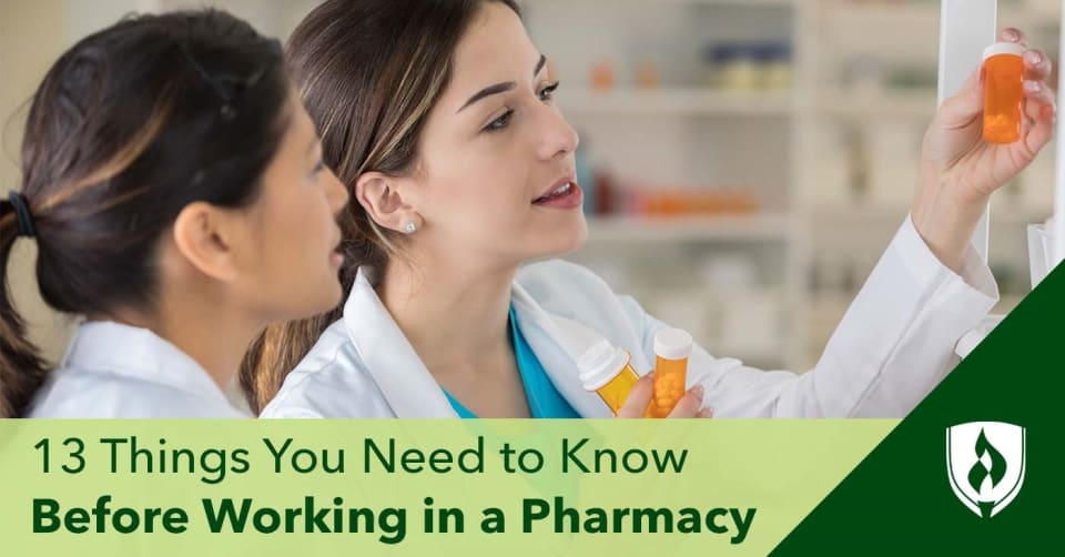 illustration of people working a pharmacy representing what you should know before working a pharmacy