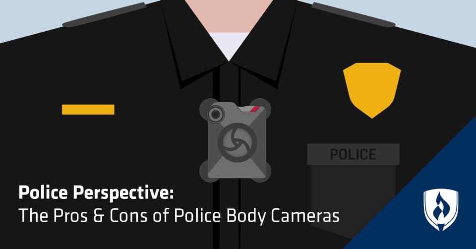 illustration of office with body camera
