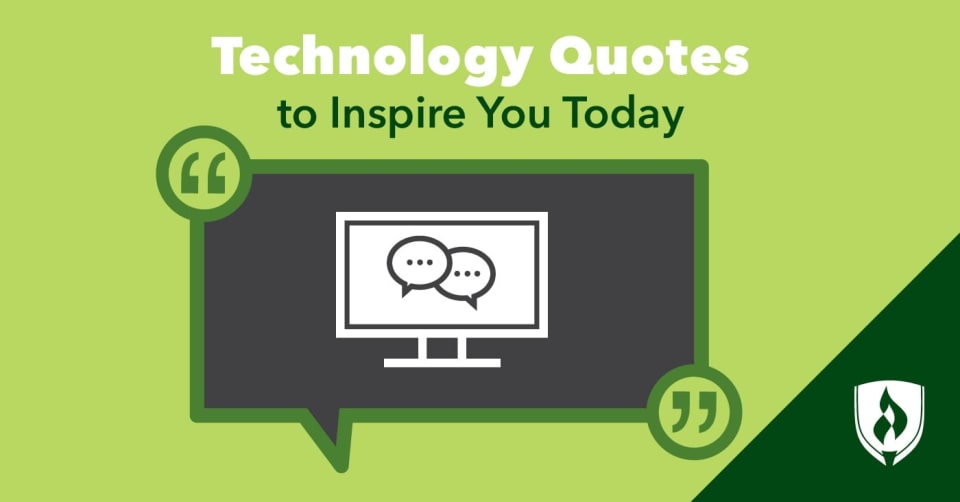 illustration of a quote bubble with monitor inside