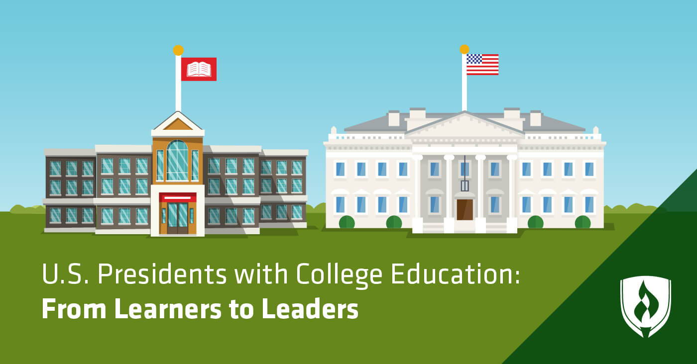 illustration of white house and college presidents building