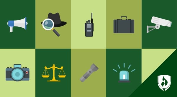 illustration of checked icons for criminal justice