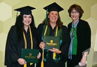 group of women graduating