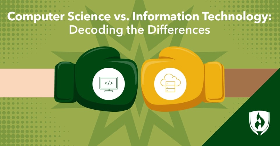computer science vs information technology illustration