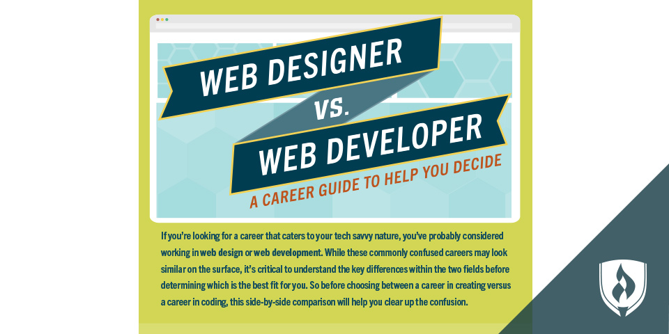 Web designer vs developer text