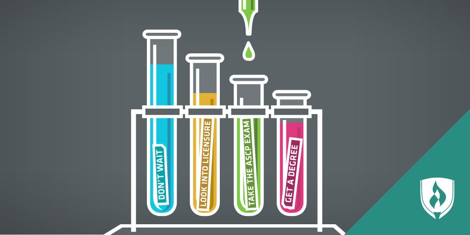 4 illustrated test tubes with fluid in each