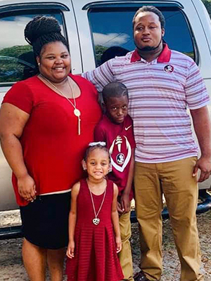 Ja’Mea McNeal and family