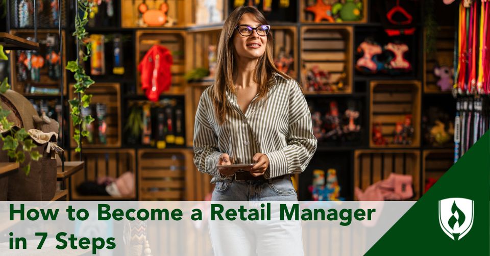 retail manager header A retail manager stands in a petshop with a tablet