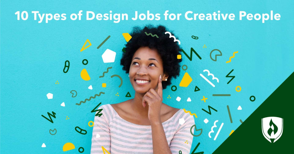 woman considering design jobs for creative people