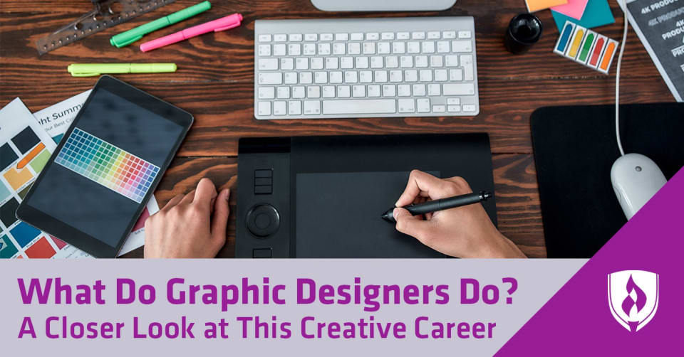 graphic designer drawing with a computer pen