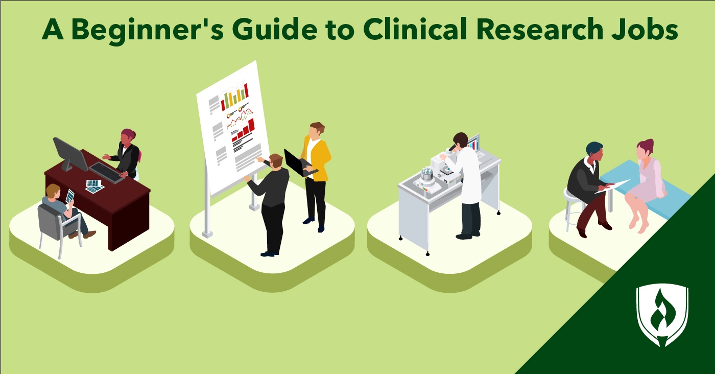 illustration showing various stages of a clinical research jobs