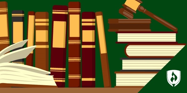 illustration of law books representing how much do paralegals make