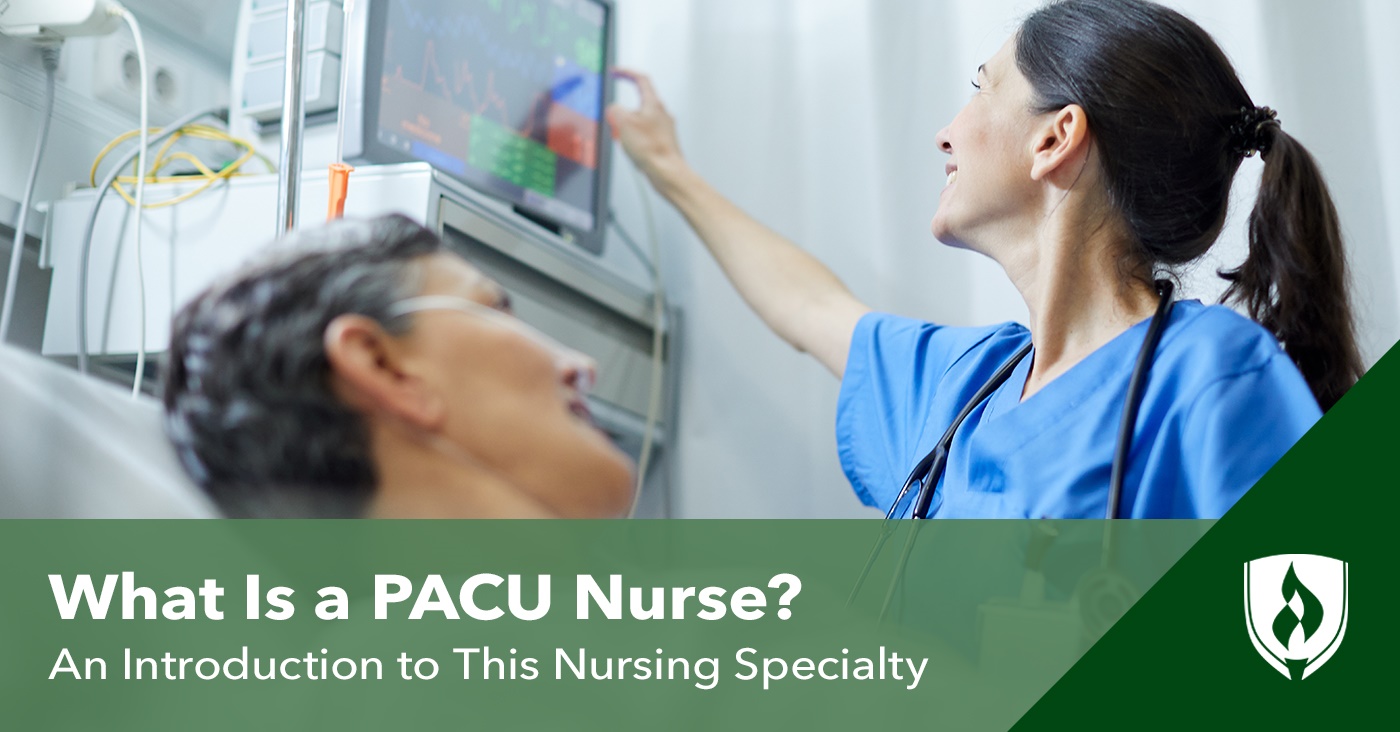 photo of a pacu nurse monitoring a surgical patient representing 'what is a pacu nurse'