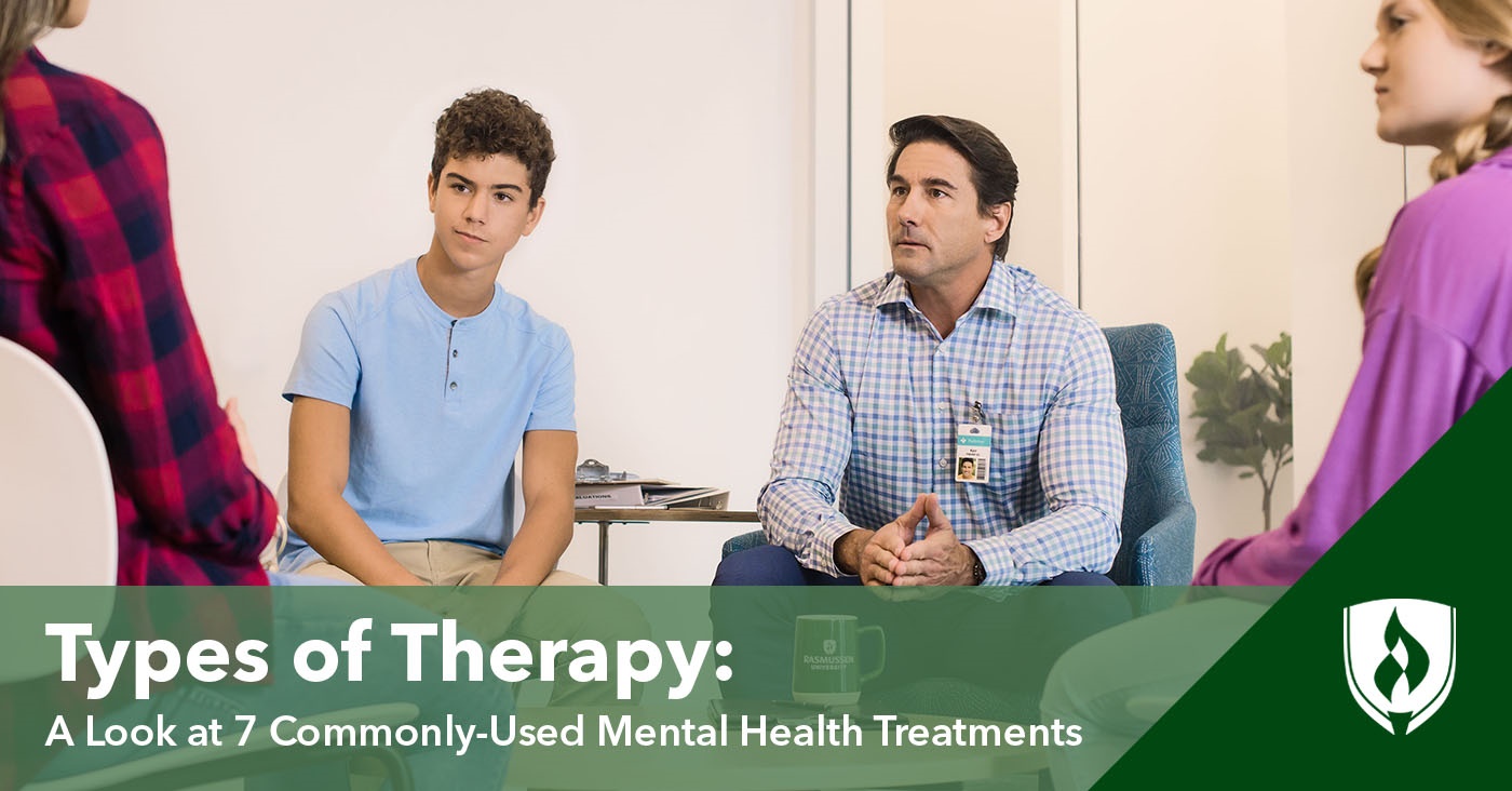 illustration of a group therapy session representing types of therapy 