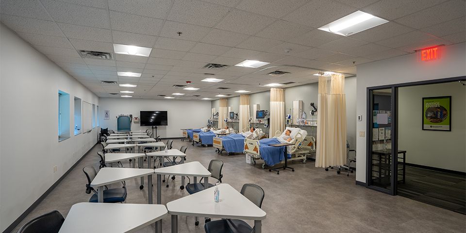 Nursing Health Sciences lab at the Rasmussen University St. Cloud campus.